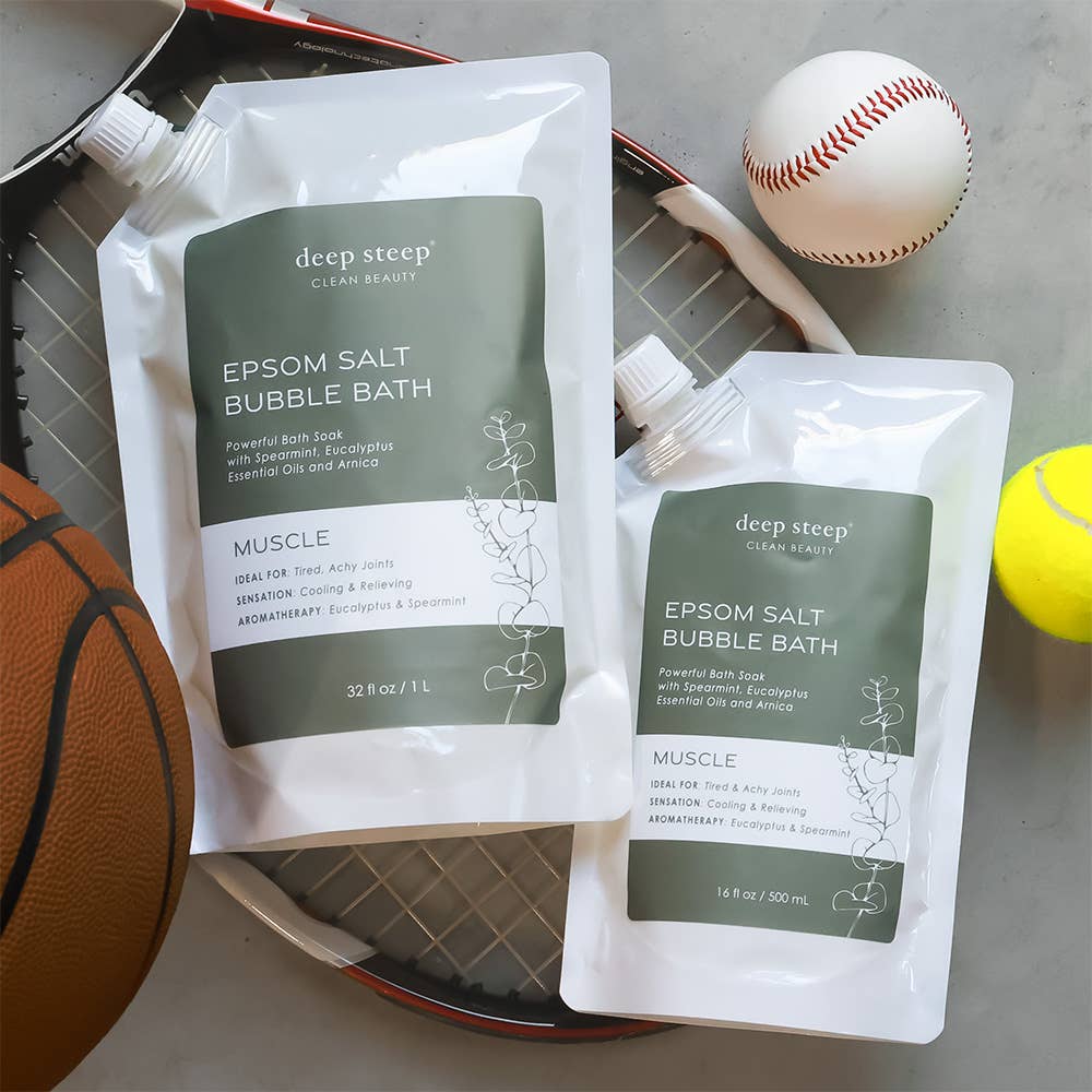 Muscle Epsom Salt Sore Muscle Recovery Bubble Bath 32oz