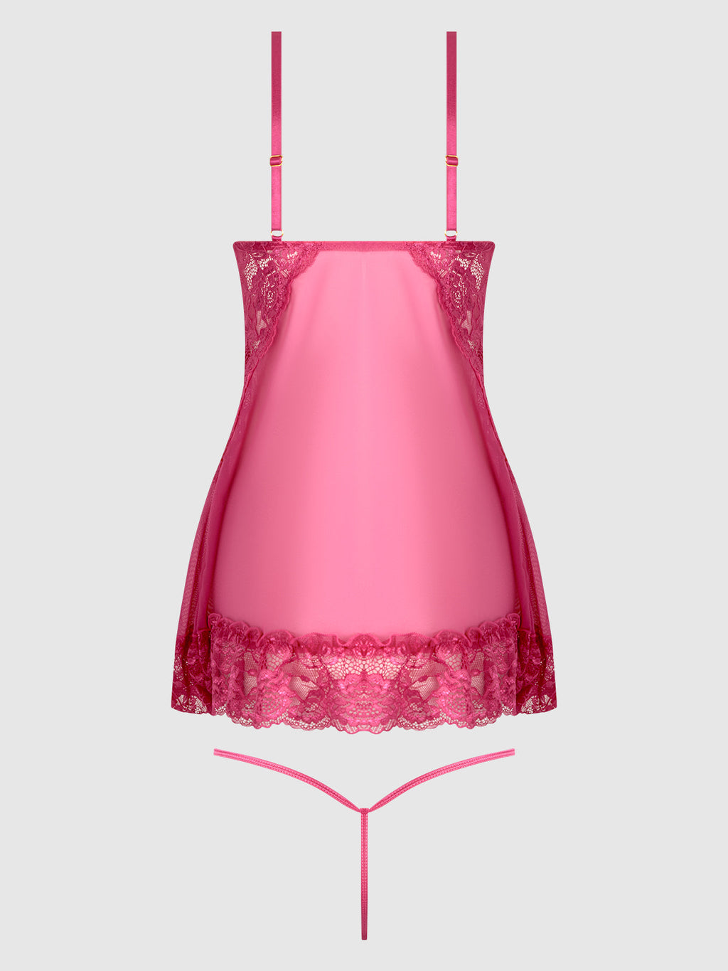 HARLOW LACE & MESH BABYDOLL & G-STRING SET