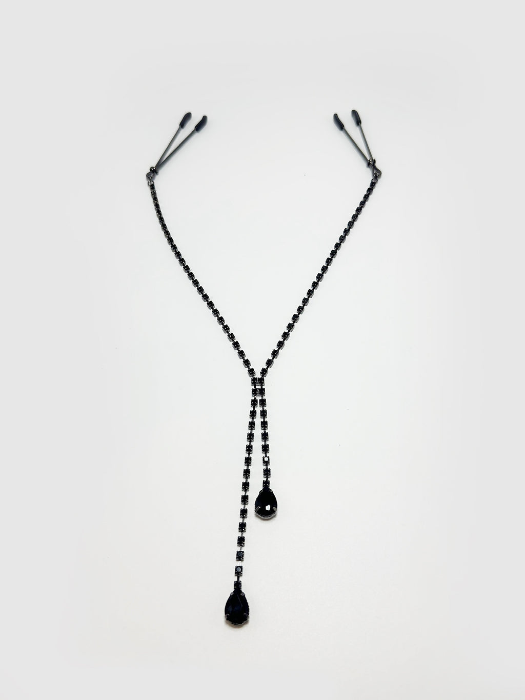 RHINESTONE DANGLE CLAMPS