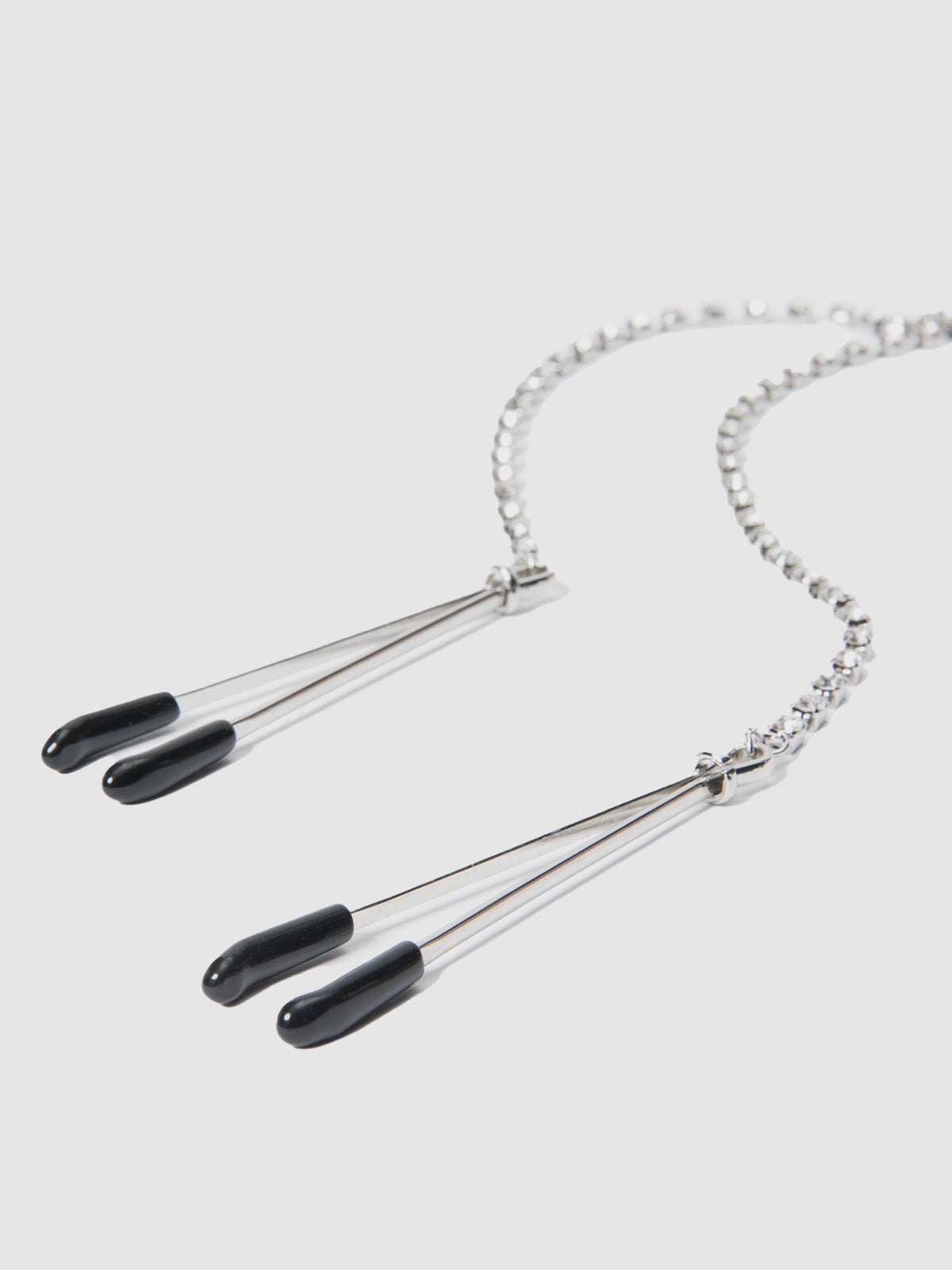 RHINESTONE DANGLE CLAMPS