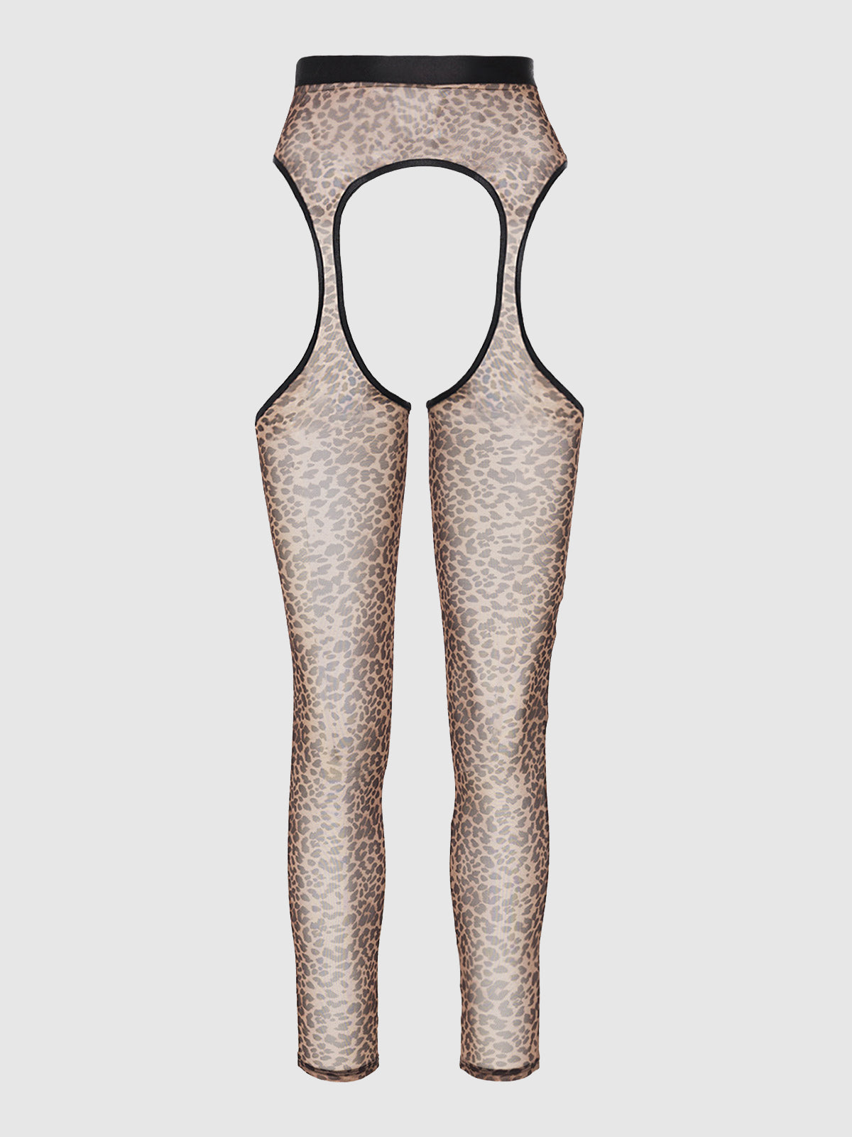 CHANTAL LEOPARD MESH FUNDIES