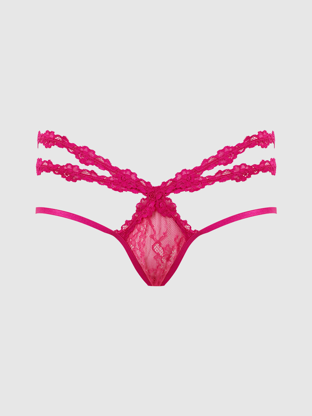 YVONE LACE STRAPPY BACKLESS TANGA