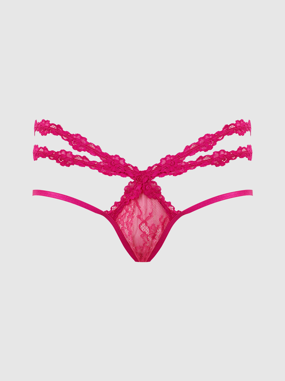 YVONE LACE STRAPPY BACKLESS TANGA