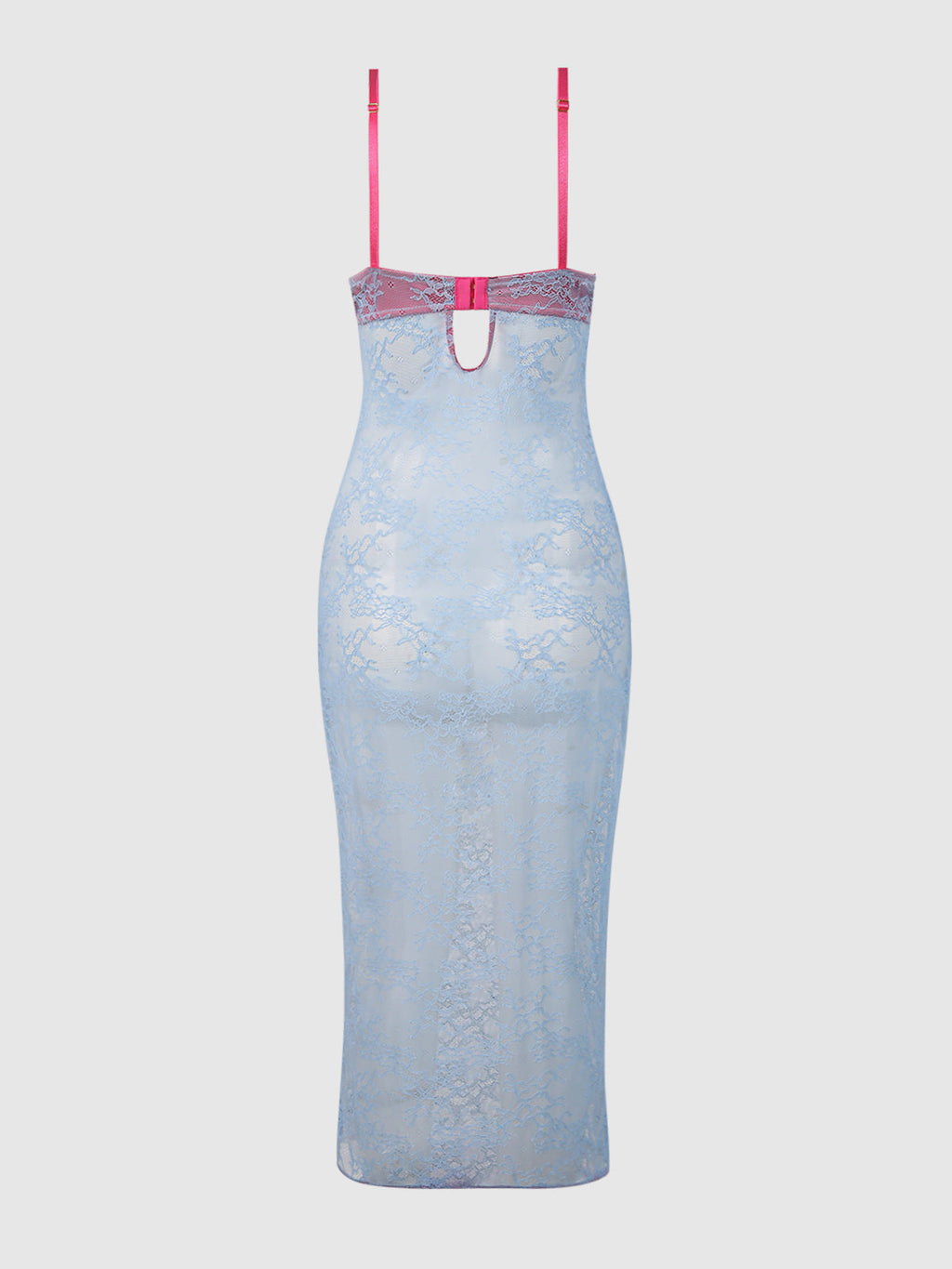 YVONE LACE PLUNGE PUSH UP GOWN