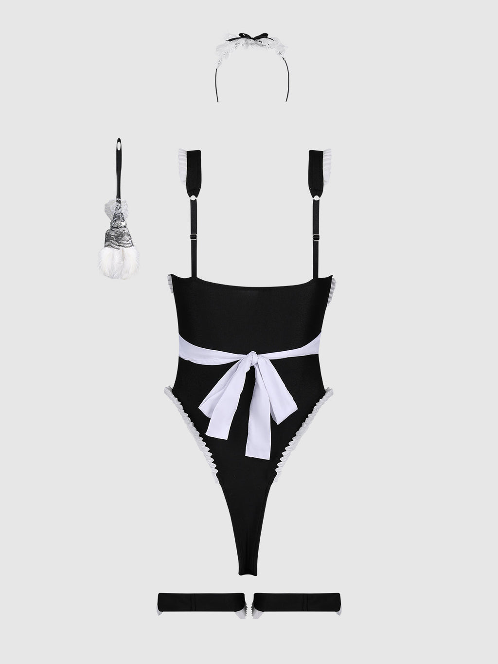 MAID TEDDY, APRON, HEADPIECE & DUSTER