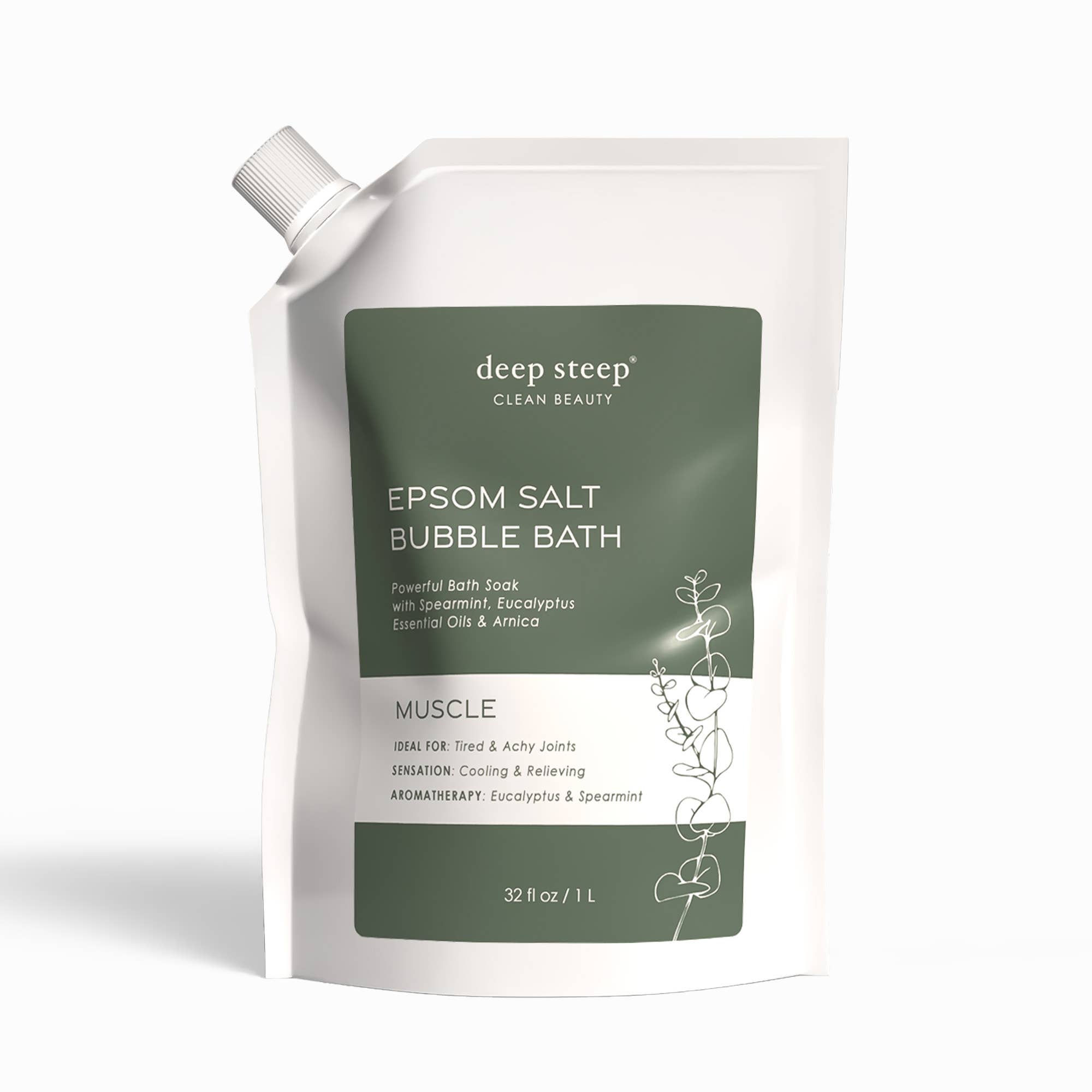 Muscle Epsom Salt Sore Muscle Recovery Bubble Bath 32oz